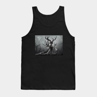 Woman with Antlers (fantasy creature) Tank Top